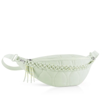 Przejdź do produktu Nerka CITY BELTBAG MAKRAMEE, puffer iced matcha