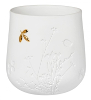 Przejdź do produktu Świecznik Złoty listek, porcelana