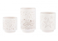 Przejdź do produktu Zestaw 3 świeczników z motywem zimowym